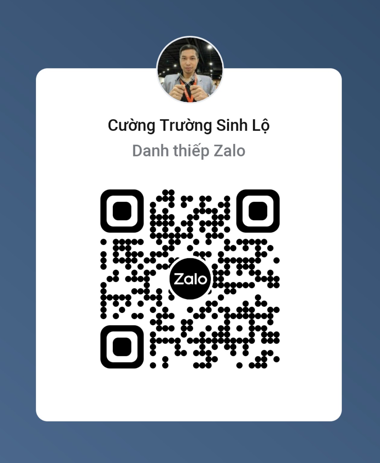 Mã QR Zalo để trao đổi với Thầy